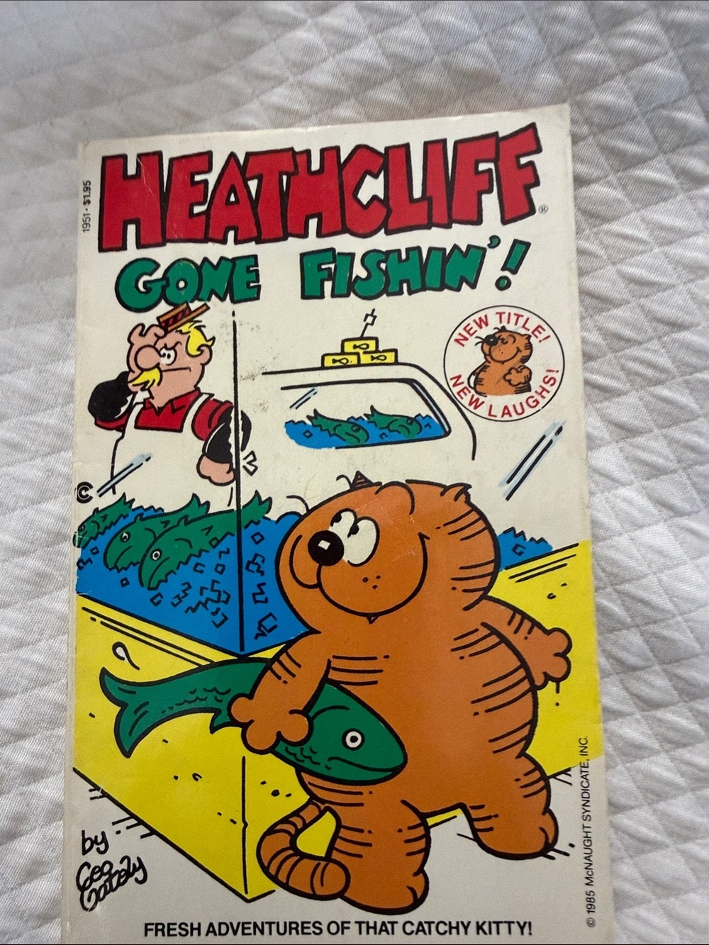 Gone Fishin' - Orange Cat Comic Cover
